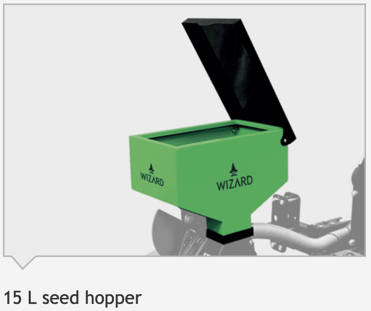 SURCHARGE FOR PAINTED 15 LT SEED HOOPER WITH COVER